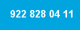 922 828 04 11 922 828 04 11